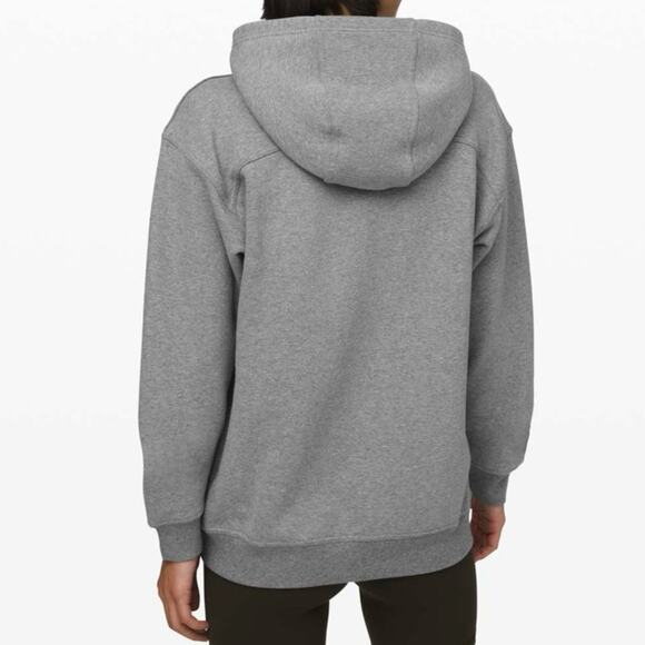 LULULEMON Heathered Core Medium Grey All Yours Zip Hoodie Fleece Jacket‎ Size XS - Picture 11 of 11